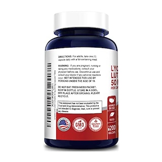 Foto 2 | Suplemento De Complejo De Licopeno Y Luteína Nusapure 50 Mg 200 Cápsulas - Venta Internacional.
