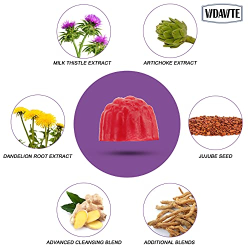 Foto 5 pulgar | Gomitas Masticables Veganas Vidavite, Desintoxicantes Y Reparadoras Para Limpiar El Hígado - Venta Internacional.