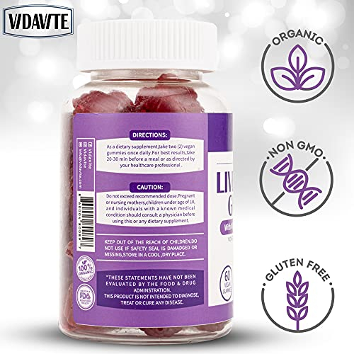 Foto 7 pulgar | Gomitas Masticables Veganas Vidavite, Desintoxicantes Y Reparadoras Para Limpiar El Hígado - Venta Internacional.