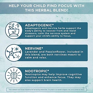 Foto 2 | Suplemento De Enfoque Nootrópico Maryruth Organics Para Niños, 30 Unidades - Venta Internacional.