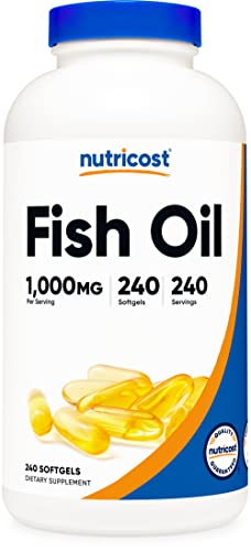 Foto 2 pulgar | Suplemento Nutricost En Cápsulas Blandas De Aceite De Pescado Omega 3, 1000 Mg, 240 Unidades - Venta Internacional.