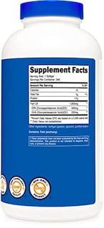 Foto 4 | Suplemento Nutricost En Cápsulas Blandas De Aceite De Pescado Omega 3, 1000 Mg, 240 Unidades - Venta Internacional.