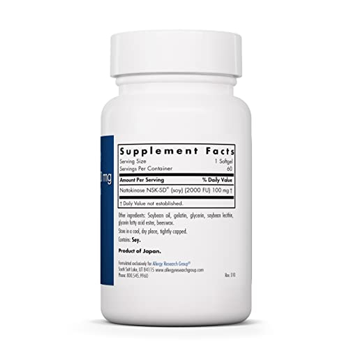 Foto 2 | Suplemento Nattokinase Nsk-sd Del Grupo De Investigación De Alergias, 100 Mg - Venta Internacional.