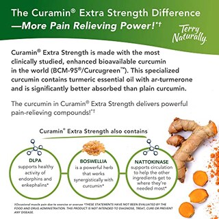 Foto 3 | Suplemento Terry Naturally Curamin Extra Strength 60 Comprimidos - Venta Internacional.