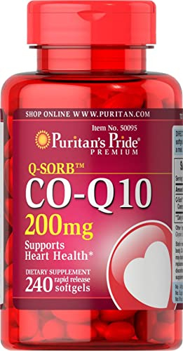 Foto 2 pulgar | Suplemento Puritan's Pride Coq10 De 200 Mg Para La Salud Del Corazón - Venta Internacional.