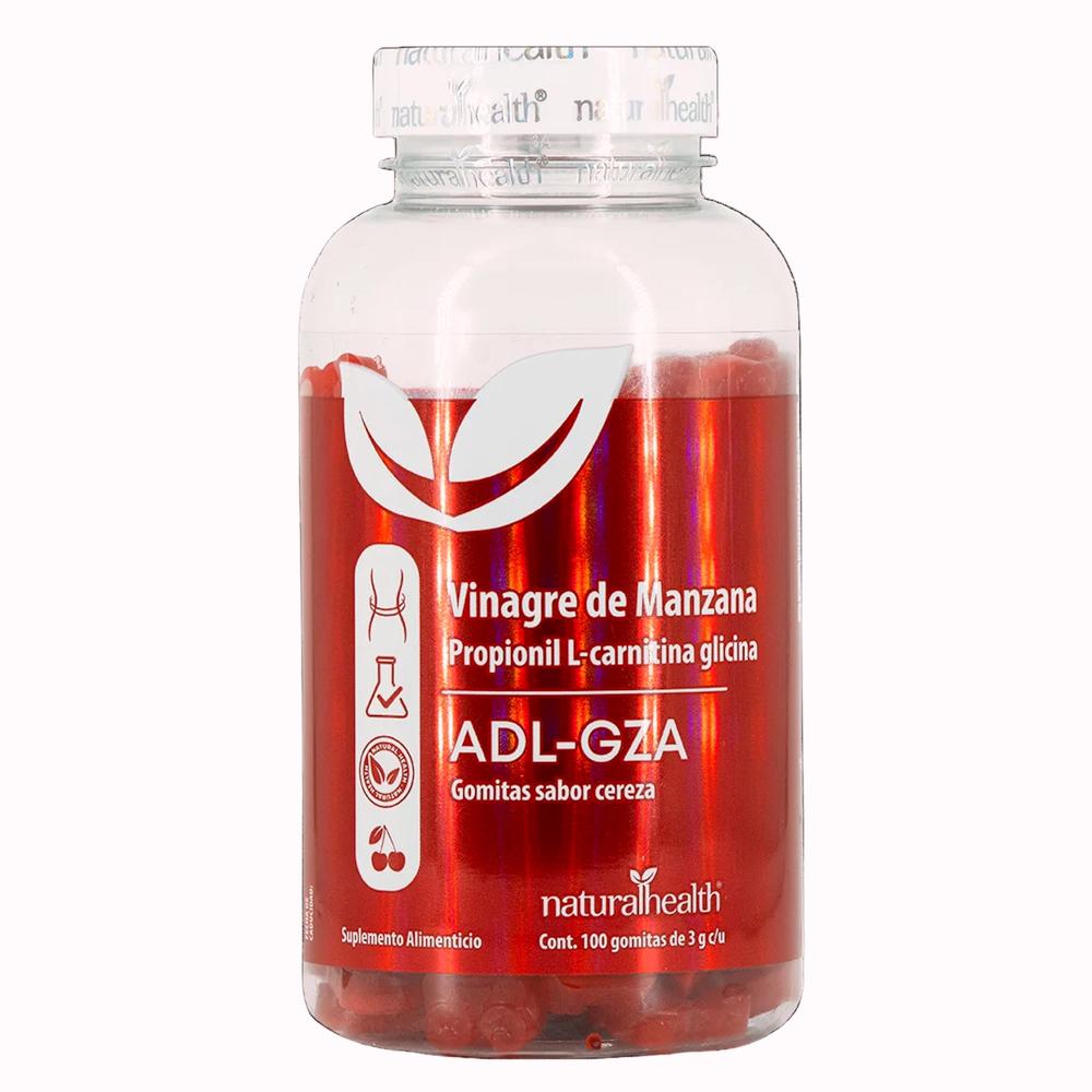 Foto 2 pulgar | Vinagre De Manzana Adl-gza Cereza 100 Gomitas Natural Health