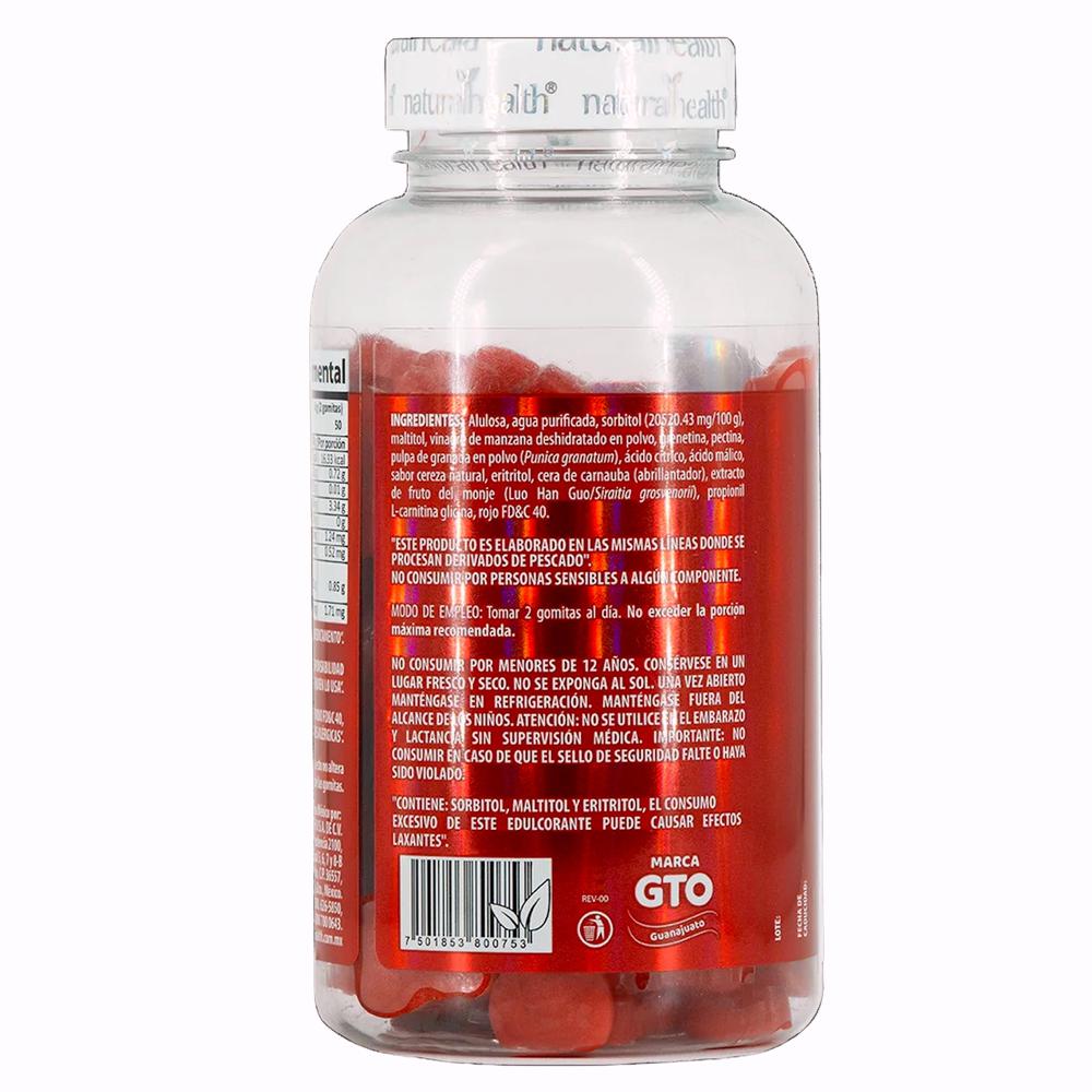 Foto 5 pulgar | Vinagre De Manzana Adl-gza Cereza 100 Gomitas Natural Health