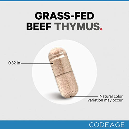 Foto 7 pulgar | Suplemento Codeage Beef Thymus Superfood 180 Cápsulas - Venta Internacional.