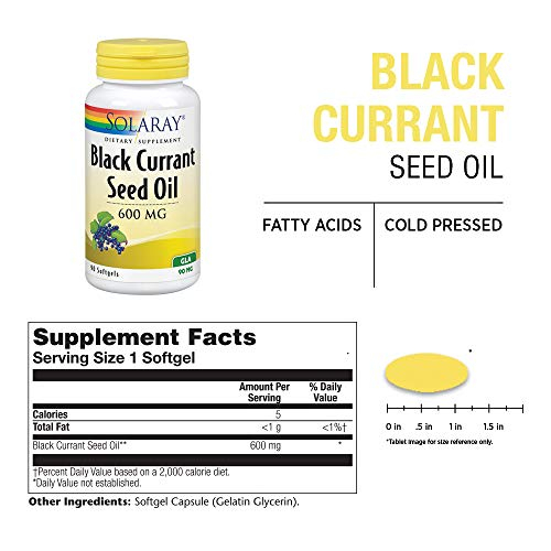 Foto 3 pulgar | Suplemento De Aceite De Semillas De Grosella Negra Solaray 600 Mg | 90 Cápsulas Blandas - Venta Internacional.