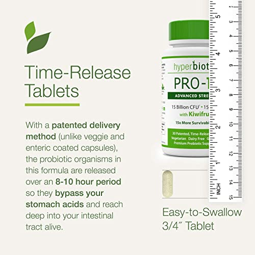 Foto 4 | Suplemento Hyperbiotics Pro 15 Probiótico Avanzado, 30 Tabletas - Venta Internacional.