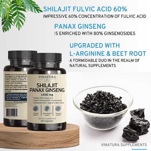 Foto 4 pulgar | Suplemento Vinatura Shilajit Pure Himalayan Con Un 60% De Ácido Fúlvico - Venta Internacional.
