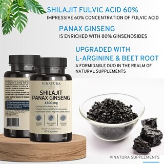 Foto 3 | Suplemento Vinatura Shilajit Pure Himalayan Con Un 60% De Ácido Fúlvico - Venta Internacional.