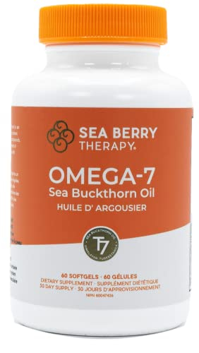 Suplemento En Cápsulas Blandas De Aceite De Espino Amarillo Omega 7 De Sibu, 60 Unidades - Venta Internacional.