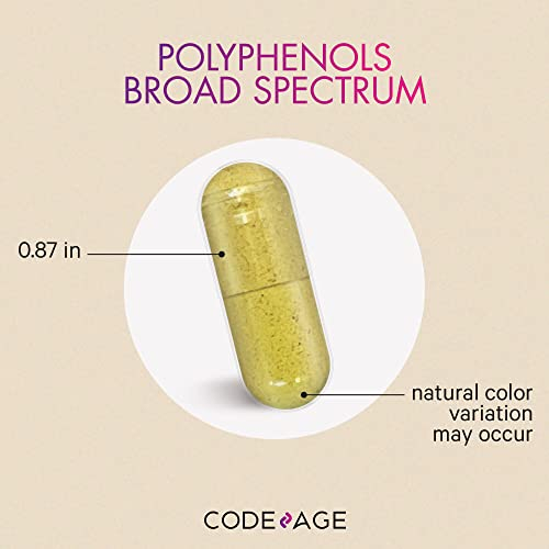 Foto 4 pulgar | Suplemento Codeage Polyphenols Broad Spectrum 120 Cápsulas - Venta Internacional.