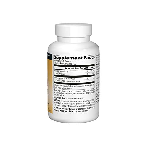 Foto 4 pulgar | Extracto De Granada Supplement Source Naturals, 500 Mg, 240 Tabletas - Venta Internacional.