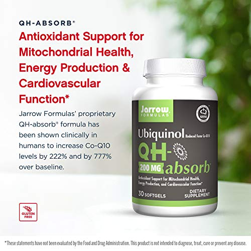 Foto 4 pulgar | Suplemento Jarrow Formulas Qh-absorb 200 Mg De Cápsulas Blandas De Coq10 - Venta Internacional.