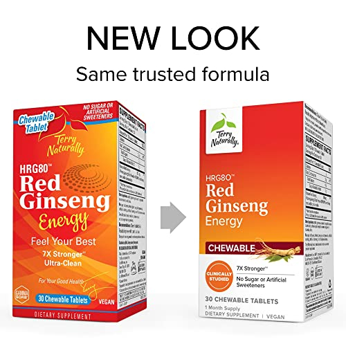 Foto 4 pulgar | Suplemento Terry Naturally Hrg80 Red Ginseng Energy 30 Table - Venta Internacional.