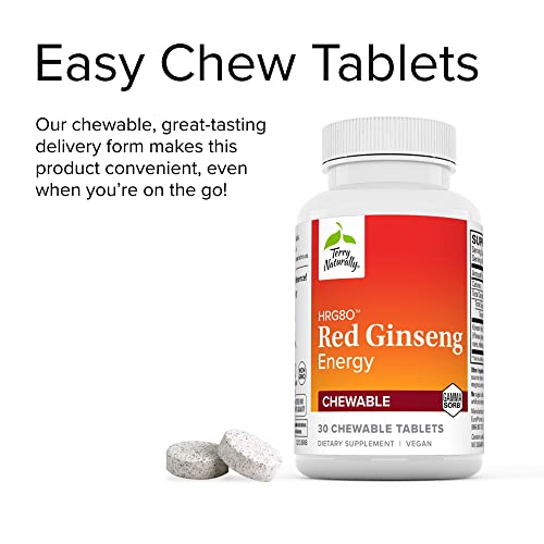 Foto 7 pulgar | Suplemento Terry Naturally Hrg80 Red Ginseng Energy 30 Table - Venta Internacional.