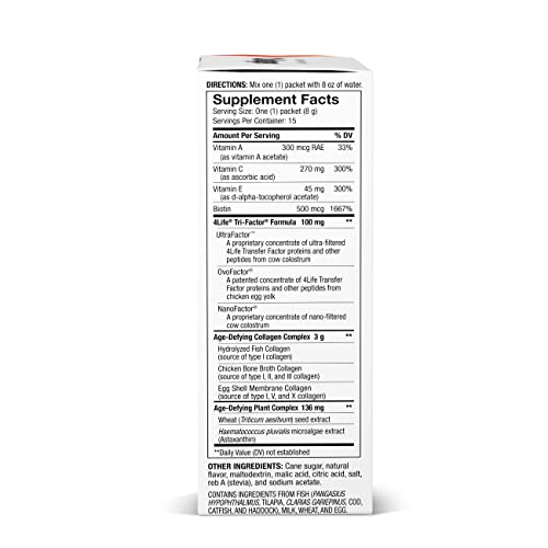 Foto 2 | Suplemento 4life Transfer Factor Collagen Total Body, Paquete De 15 - Venta Internacional.
