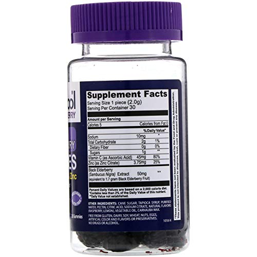 Foto 3 pulgar | Complemente Las Gomitas De Saúco Negro Sambucol Con Vitamina C Y  - Venta Internacional.
