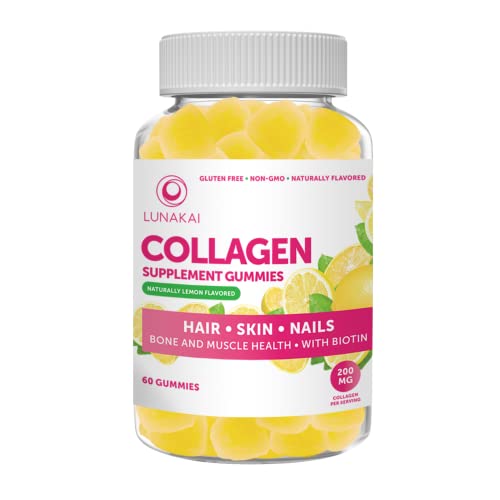 Foto 2 pulgar | Complemente Las Gomitas De Colágeno Lunakai Con Biotina Y Vitamina Zinc - Venta Internacional.