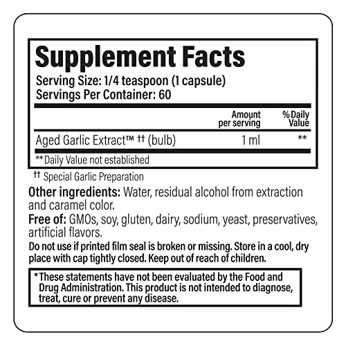Foto 7 | Suplemento Líquido De Extracto De Ajo Envejecido Kyolic 120 Ml - Venta Internacional.