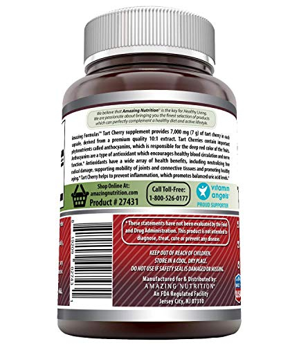 Foto 4 pulgar | Suplemento De Extracto De Cereza Ácida De Amazing Formulas, 7000 Mg, 200 C - Venta Internacional.