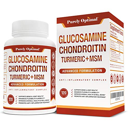 Foto 2 pulgar | Complemente La Glucosamina Condroitina Msm Puramente Óptima Con Tur - Venta Internacional.