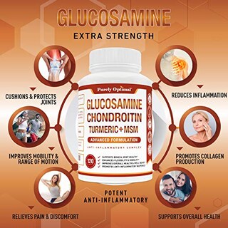 Foto 3 | Complemente La Glucosamina Condroitina Msm Puramente Óptima Con Tur - Venta Internacional.