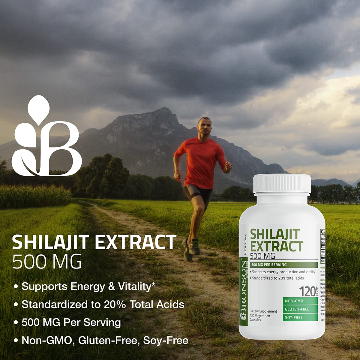 Foto 4 pulgar | Suplemento De Extracto De Shilajit De Bronson 500 Mg/porción - Venta Internacional.