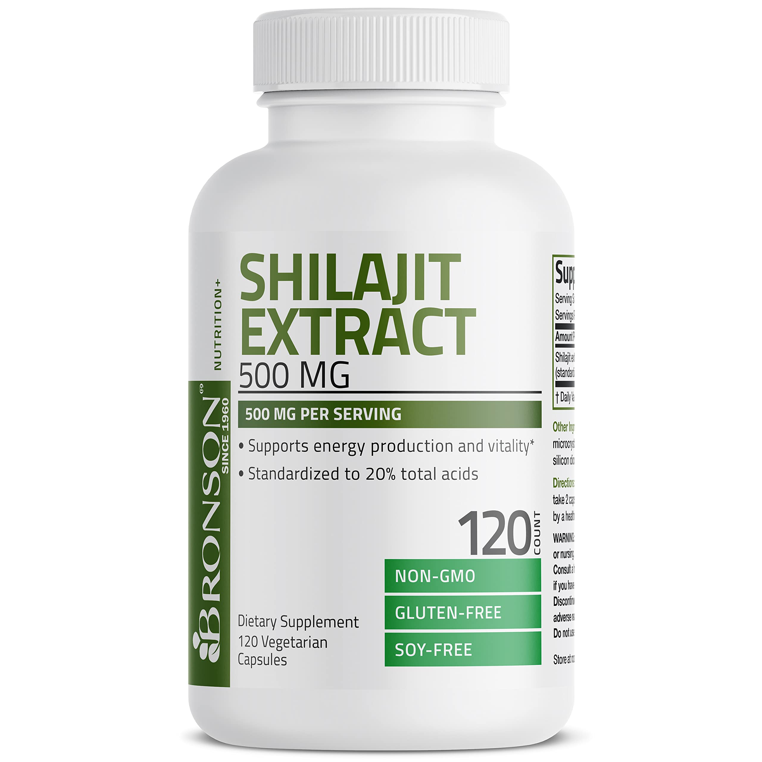Foto 6 pulgar | Suplemento De Extracto De Shilajit De Bronson 500 Mg/porción - Venta Internacional.