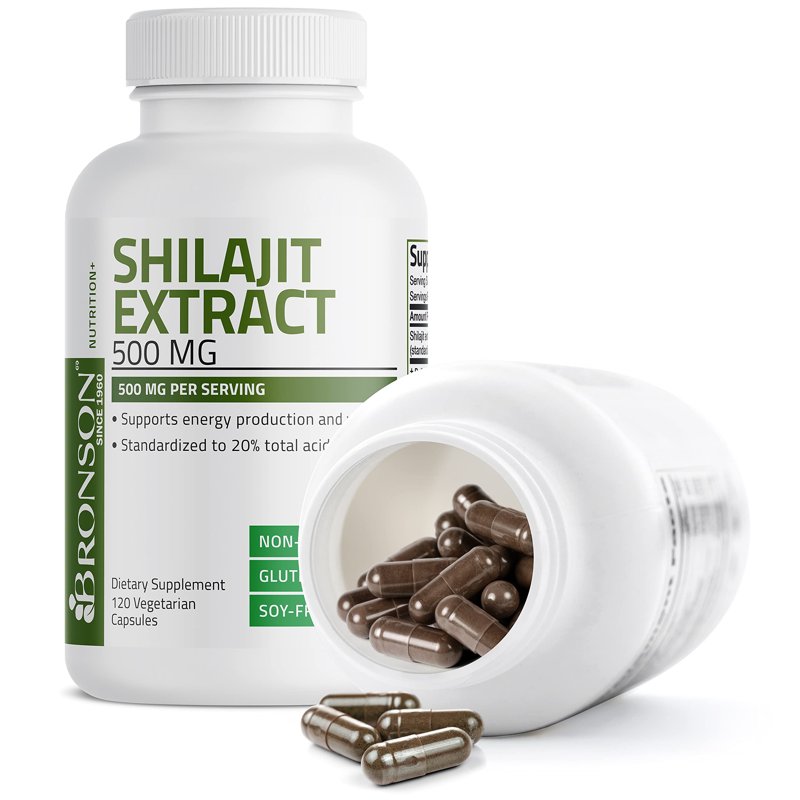 Foto 7 pulgar | Suplemento De Extracto De Shilajit De Bronson 500 Mg/porción - Venta Internacional.