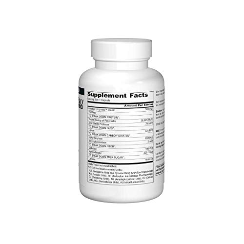 Foto 4 pulgar | Suplemento Source Naturals Essential Enzymes 500 Mg 240 Cápsulas - Venta Internacional.