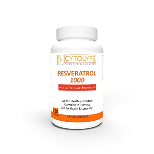 Foto 2 pulgar | Suplemento Cytolyfe Resveratrol 1000 Sirtuin Support 60 Cápsulas - Venta Internacional.