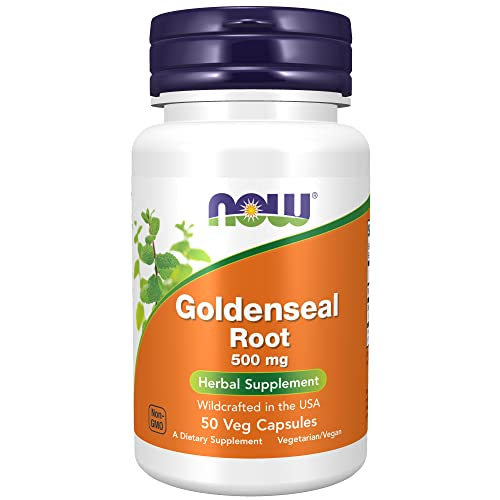 Foto 2 pulgar | Supplement Now Goldenseal Root 500 Mg A Base De Hierbas, 50 Cápsulas Vegetarianas - Venta Internacional.