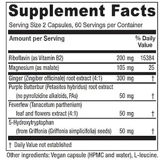 Foto 2 | Suplemento Vitanica Butterbur Extra Brain Support 120 Cápsulas - Venta Internacional.