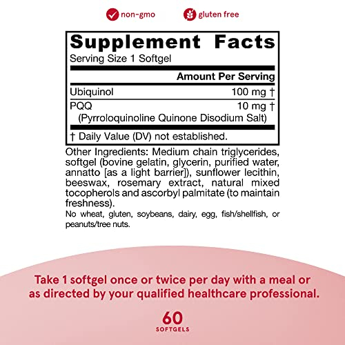 Foto 4 pulgar | Suplemento Jarrow Formulas Qh-absorb + Pqq 60 Porciones - Venta Internacional.
