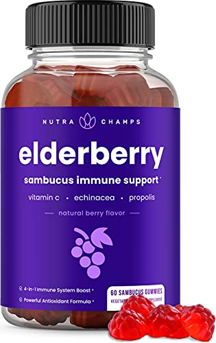 Foto 2 pulgar | Gomitas De Vitaminas Nutrachamps Saúco Con Vitamina C 200 Mg - Venta Internacional.