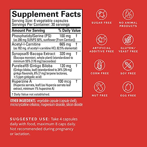 Foto 3 pulgar | Suplemento Brainmd Dr. Amen Brain & Memory Power Max 120 Cápsulas - Venta Internacional.