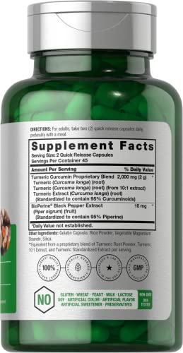 Foto 3 pulgar | Suplemento Horbaach, Cúrcuma Y Curcumina, 200 Mg, 90 Cápsulas - Venta Internacional.