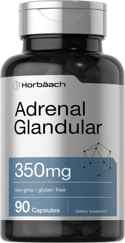 Foto 2 pulgar | Suplemento Horbaach Raw Adrenal Glandular 350 Mg 90 Cápsulas - Venta Internacional.