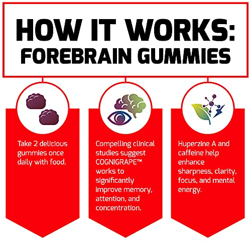 Foto 5 | Suplemento Force Factor Forebrain Gummies Memory Focus 60 - Venta Internacional.