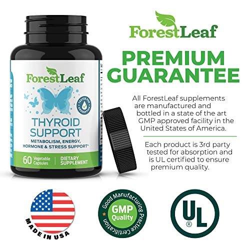 Foto 3 pulgar | Suplemento Forestleaf Thyroid Support Con Yodo, 60 Cápsulas - Venta Internacional.
