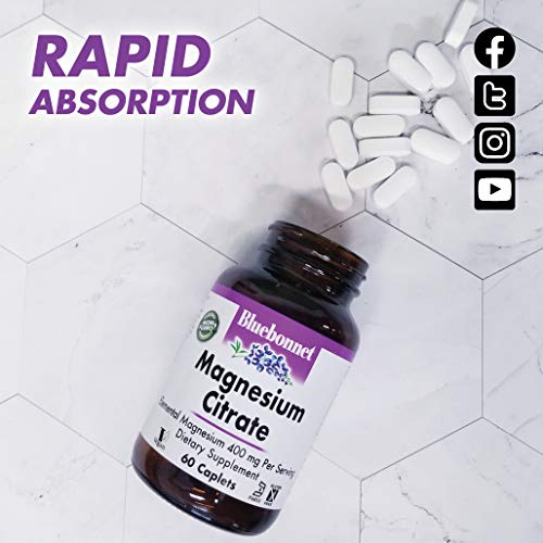 Foto 5 pulgar | Suplemento Bluebonnet Nutrition Citrato De Magnesio 400 Mg 120  - Venta Internacional.