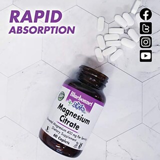 Foto 4 | Suplemento Bluebonnet Nutrition Citrato De Magnesio 400 Mg 120 - Venta Internacional.