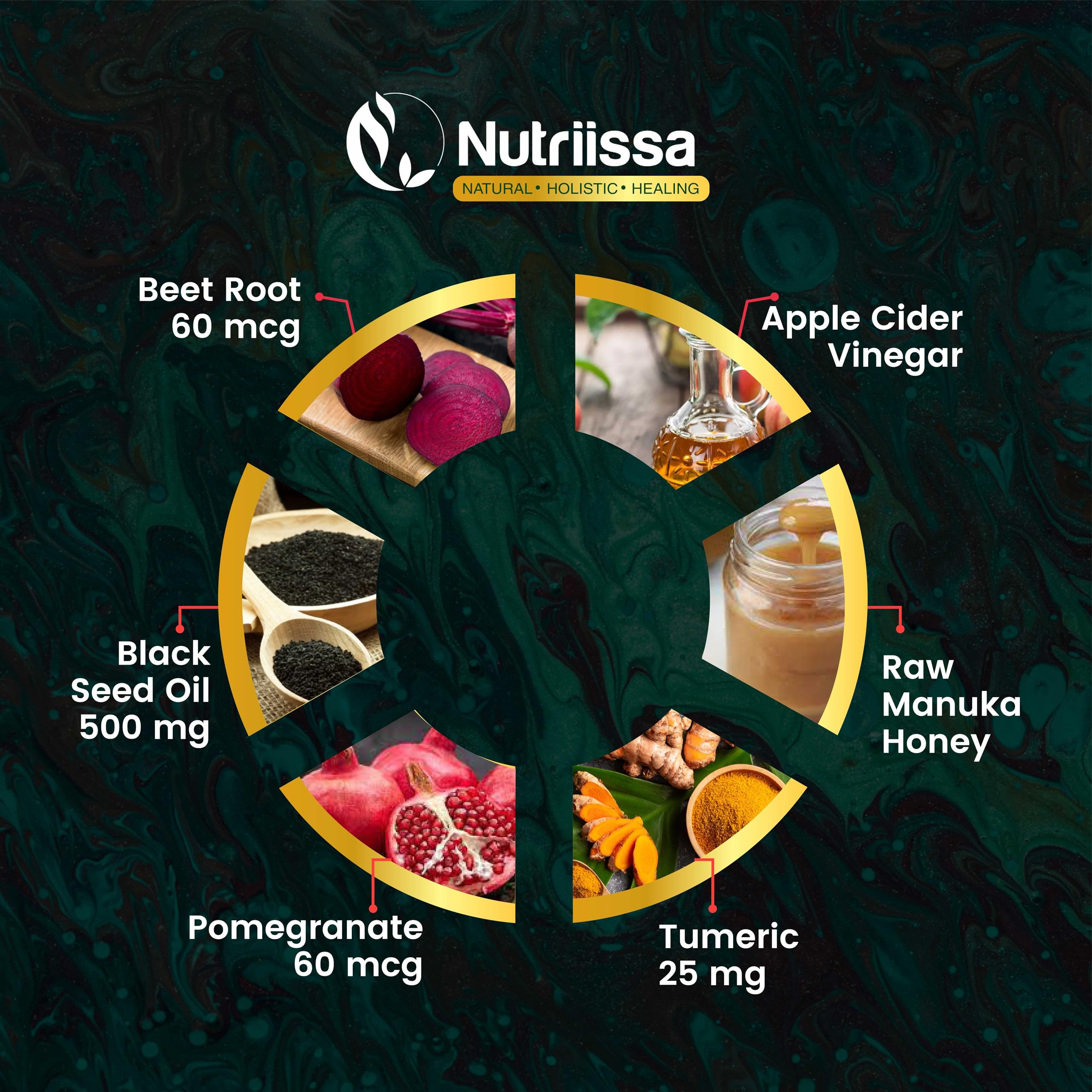 Foto 5 pulgar | Gomitas De Vinagre De Sidra De Manzana Orgánico Supplement Nutriissa - Venta Internacional.