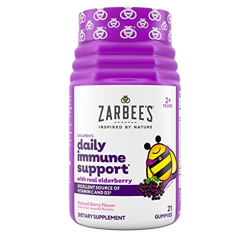 Foto 2 pulgar | Gomitas Zarbee's Elderberry Con Vitamina C, Zinc Kids 2+ 21u - Venta Internacional.