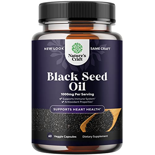 Cápsulas Veganas De Aceite De Semillas Negras Supplement Natures Craft - Venta Internacional.