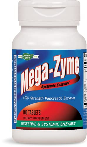 Foto 2 pulgar | Suplemento Nature's Way Mega-zyme Enzyme 100 Comprimidos - Venta Internacional.