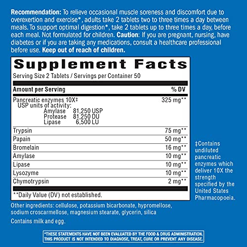 Foto 4 pulgar | Suplemento Nature's Way Mega-zyme Enzyme 100 Comprimidos - Venta Internacional.